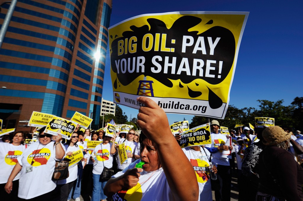 Activists Hold Demonstration Against California Big Oil Producers