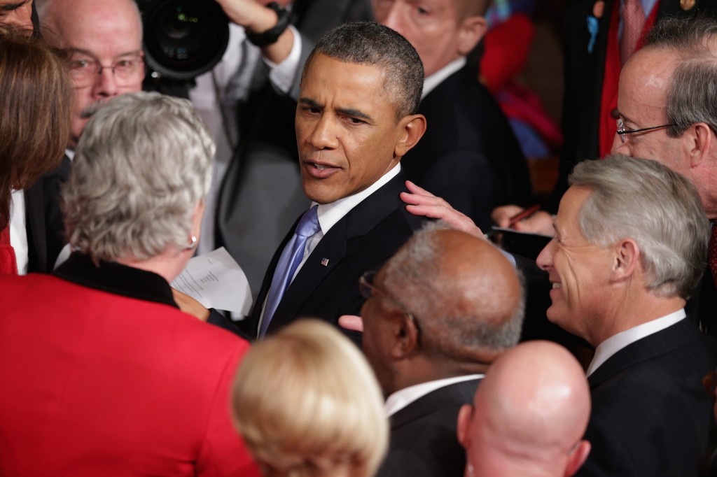 President Obama Delivers State Of The Union Address At U.S. Capitol