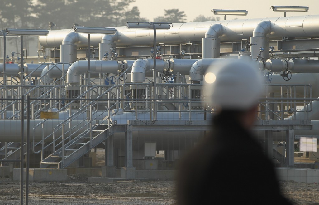 Merkel And Medvedev Inaugurate Nord Stream Gas Pipeline