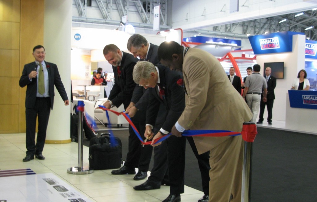 Cutting Ribbon at POWER-GEN Africa[5]