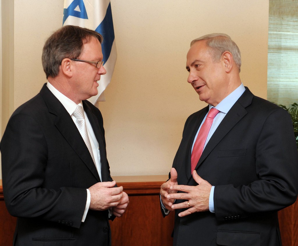 Israeli Prime Minister Benjamin Netanyahu Meets Woodside CEO Peter Coleman